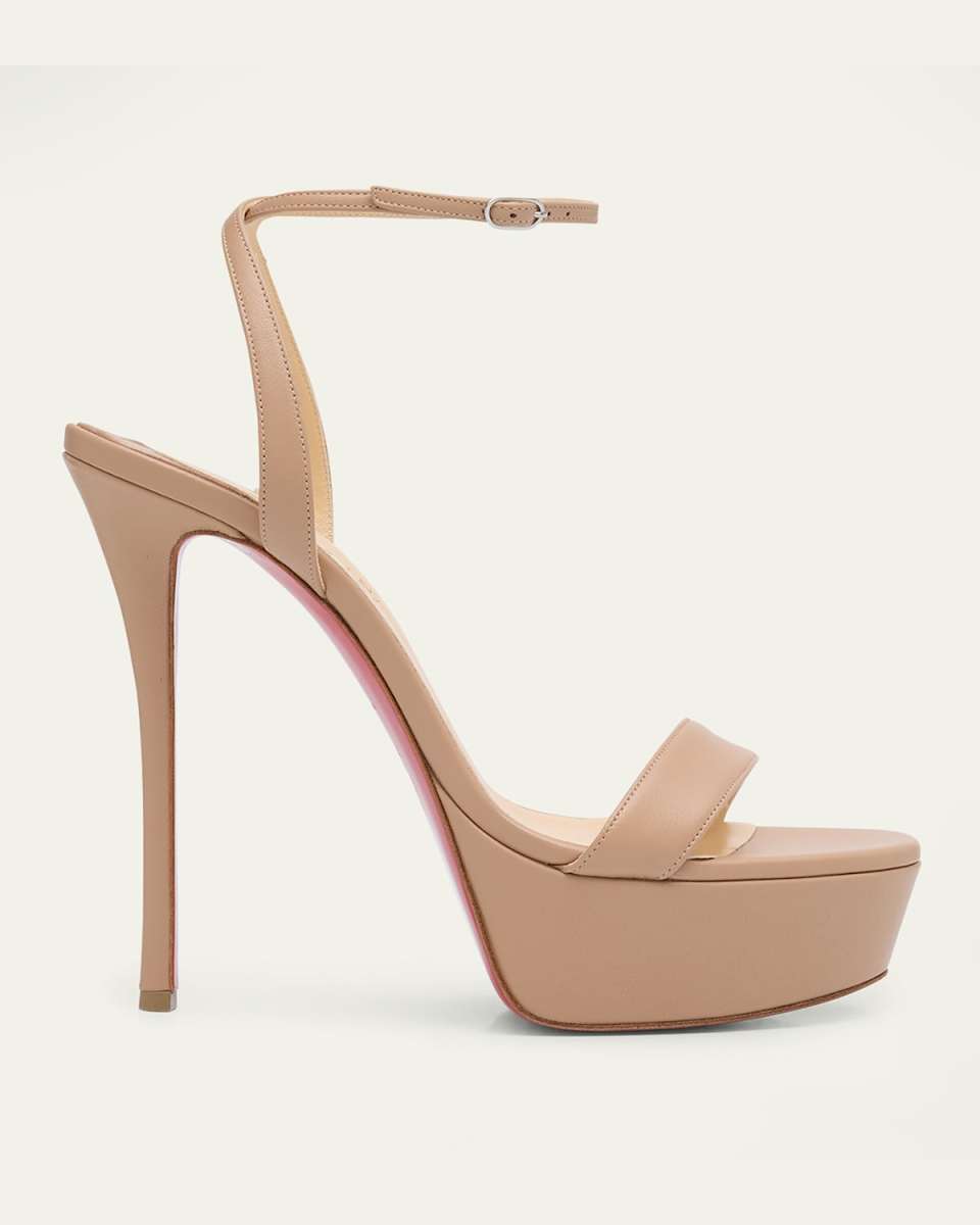 Loubi Queen Red Sole Platform Sandals